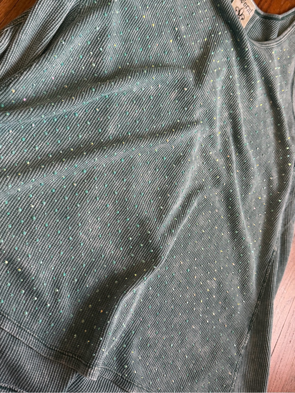 Y2K Vocal Rhinestone Top - Picture 2 of 3